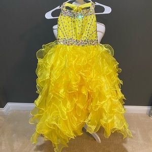 Yellow pageant dress